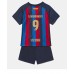 Billige Barcelona Robert Lewandowski #9 Hjemmetrøye Barn 2022-23 Kortermet (+ korte bukser)